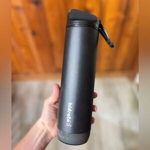 HidrateSpark Black Water Bottle